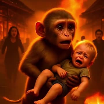 “Heartwarming Moment: Giving Emotional Support to a Hungry Monkey 🐒❤️🍌”