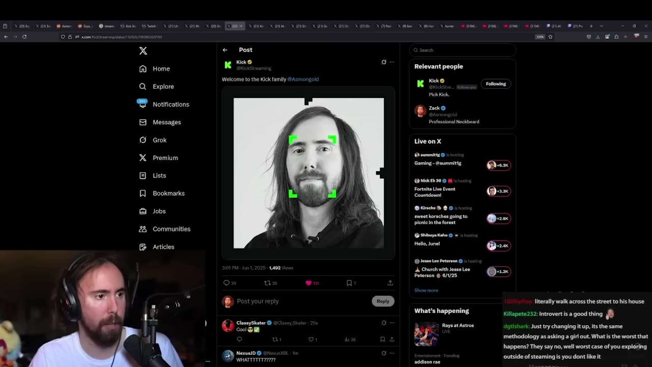 I stream on Kick now