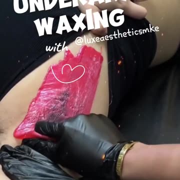 🍒 Flawless Underarm Waxing with Cherry Desire by @luxeaestheticsmke