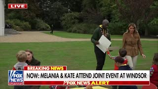 First lady Melania Trump and Princess Kate Middleton step out together at Windsor