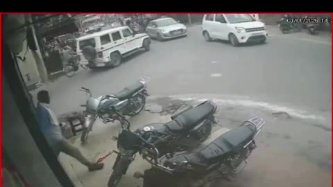 Drunk Driver’s Speeding Car Mows Down Bikes, Man Thrown in Air; CCTV Horror in Roorkee