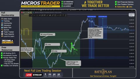 Wed ES MES Technical Analysis, Tips, Key Levels, Trading Room, & Scalping System 09/03/2025