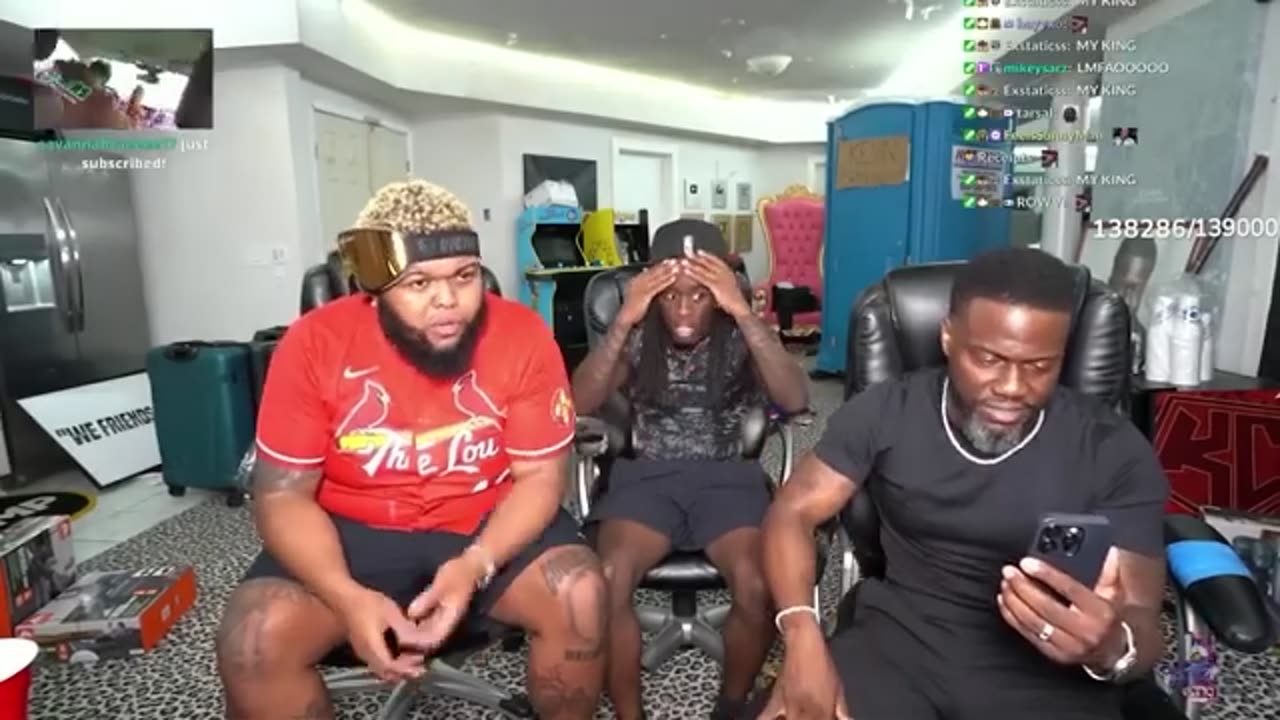Kai Cenat & Kevin Hart FULL STREAM!
