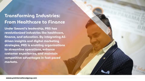 Swami Vijay Kumar: Leading PRS International’s $5B