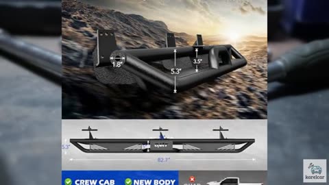 Running Boards Compatible with 2019-2025 Dodge Ram 1500 Crew Cab New Body (Excl.