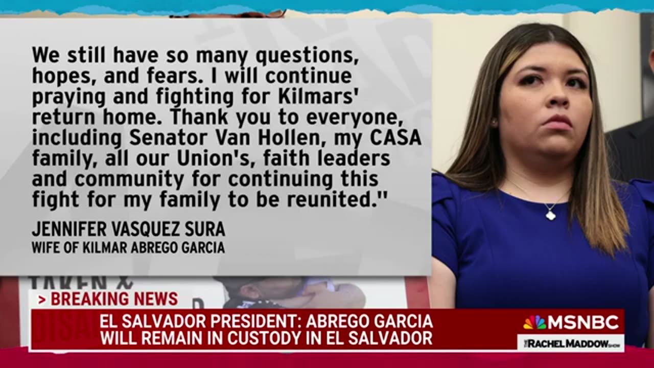 Senator Van Hollen meets with Kilmar Abrego Garcia in El Salvador