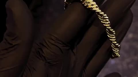 Real 10K Gold Rope Style Bracelet