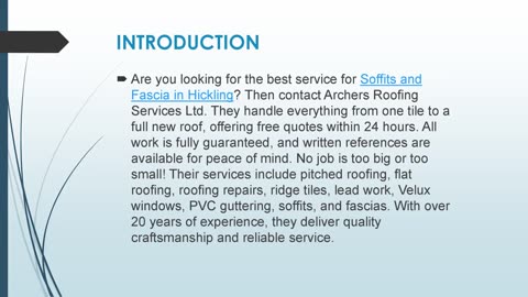 Best Soffits and Fascia in Hickling