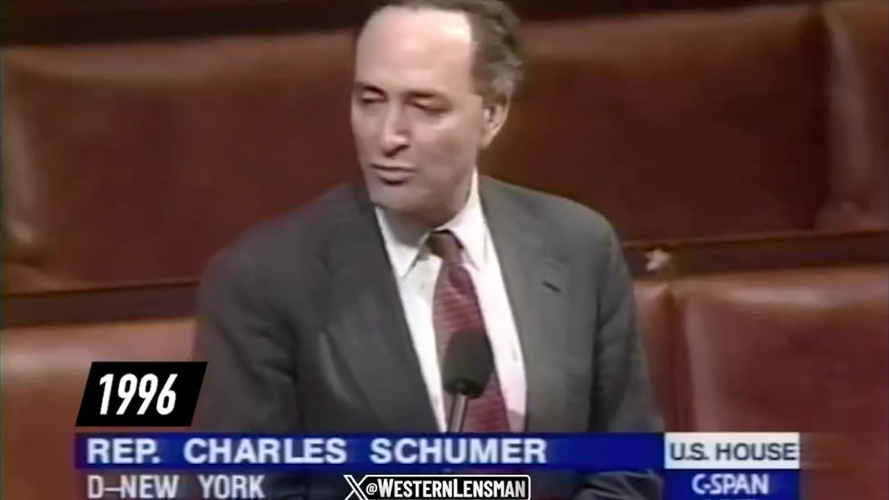🚨1996: Chuck Schumer explains “the number one reason" illegals come to the US.