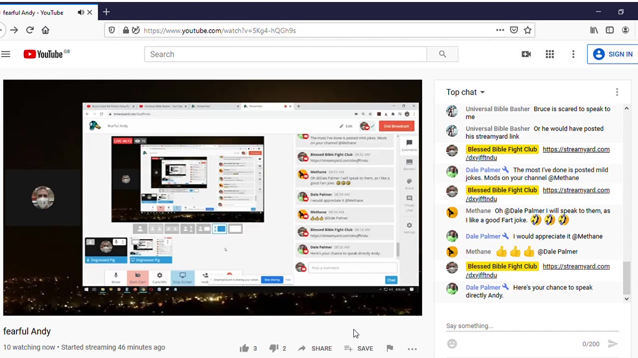 Neurotic Brickner Attacks on Andy Jack & Wife 10 July 26 upload