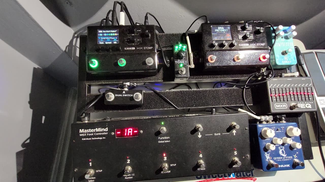 Tonex One with Dual HX Stomp Board Setup