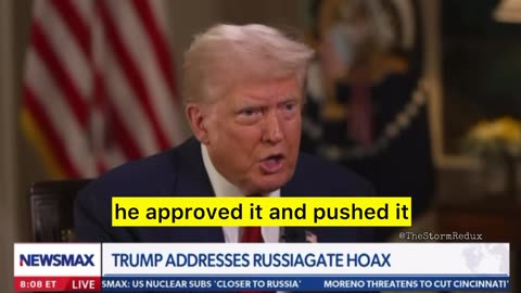 President Trump says that the Russiagate conspiracy hoax “continues onward”