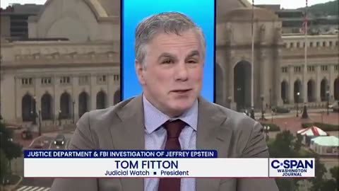 📌 Tom Fitton questioned about the existence of an Epstein client list