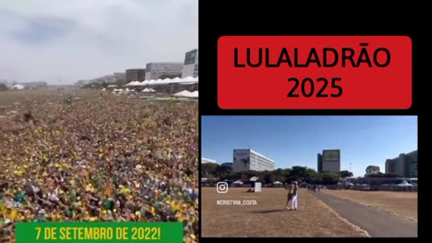 Pequenas diferenças entre o Capitão e o Ladrão: 07 de Setembro de 2022 Com Bolsonaro 🇧🇷 X 🇨🇳 07.09.25 com Lula