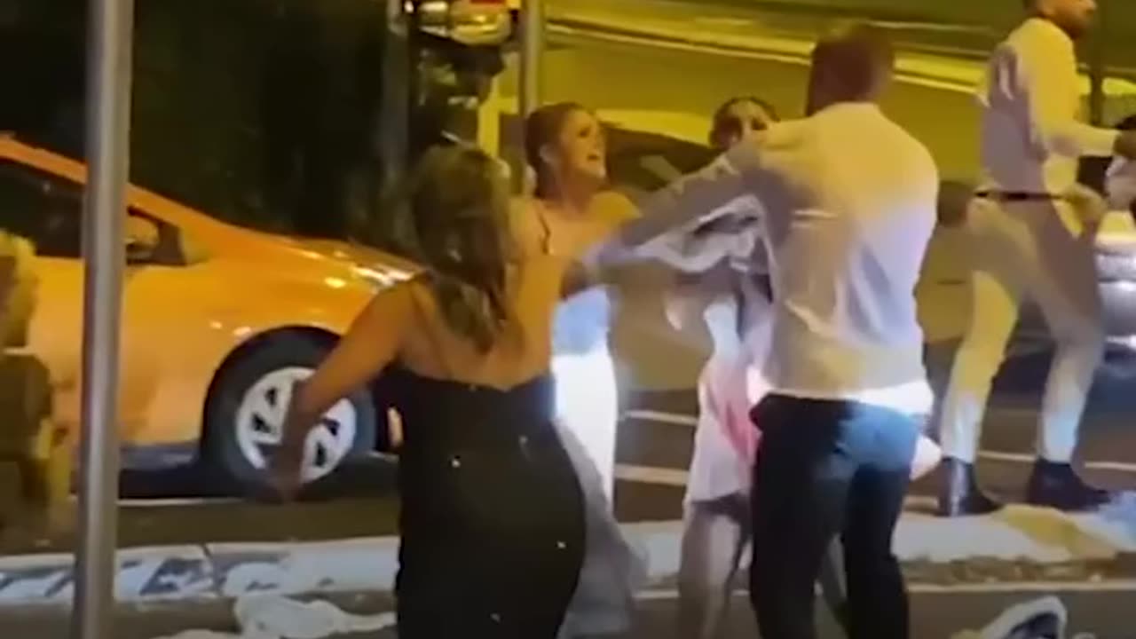 Viral: Sydney Wedding Reception Turns into a Street Fight | Caught on Camera