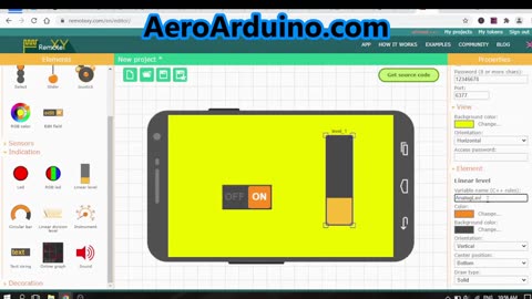 How to Use RemoteXY to Design Mobile App With ESP8266 Board #AeroArduino