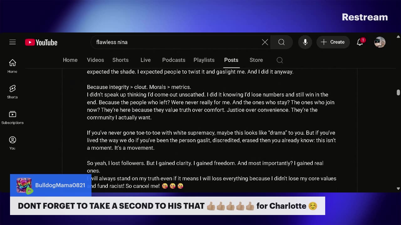 Let's talk Gypsy Rose and the anti creators