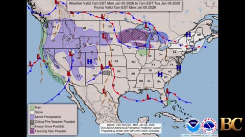 National Weather Forecast (January 5, 2026)