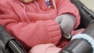 Baby Kayla Doesn’t Want Her Gloves On 🧤😂
