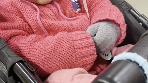 Baby Kayla Doesn’t Want Her Gloves On 🧤😂