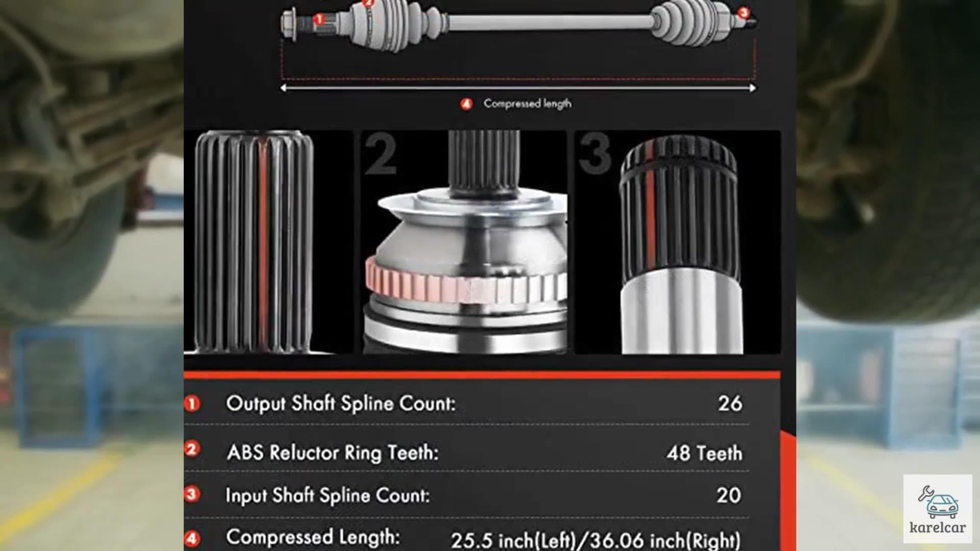 A-Premium Pair (2) Front CV Axle Shaft Assembly Compatible with Toyota Corolla 2