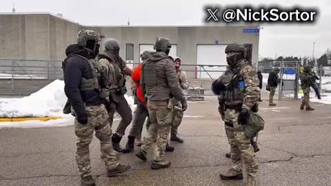 HOLY CRAP! Some bozo just threw an object at ICE in Minneapolis