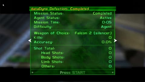 Perfect Dark (PC Port) DataDyne: Defection - Agent (0:05)