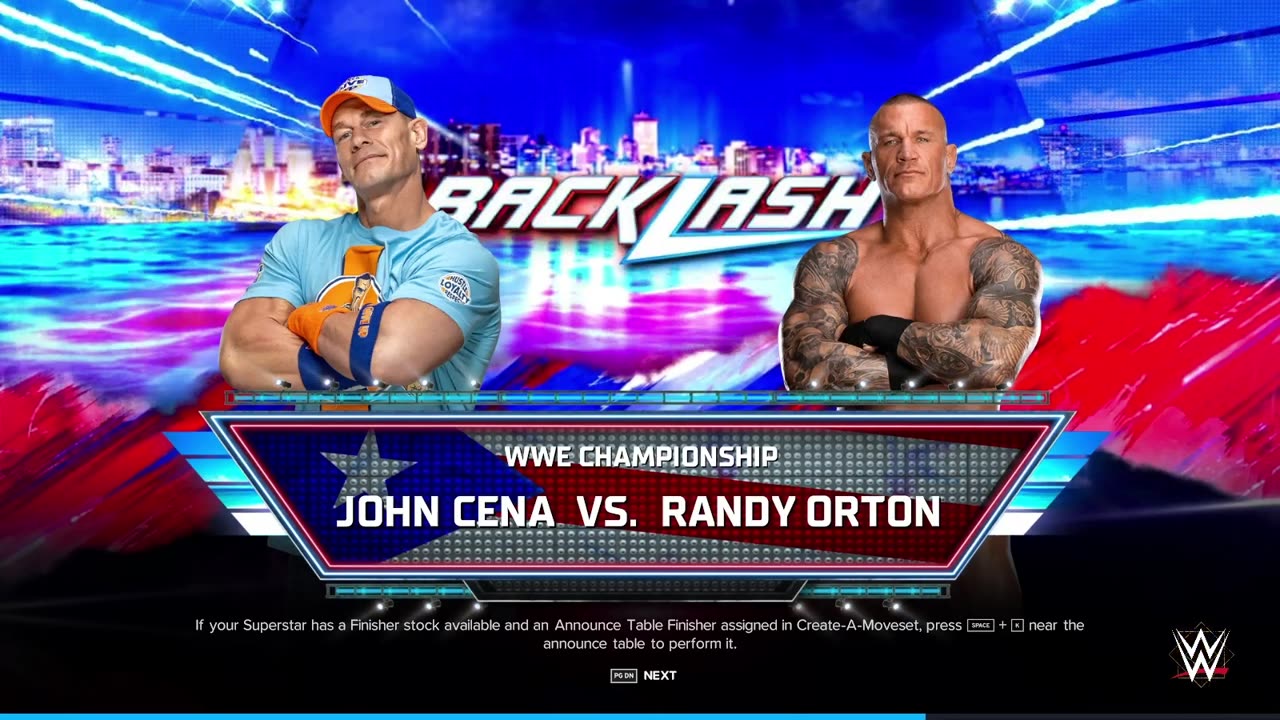 John Cena vs Randy Orton wwe wwe2k24