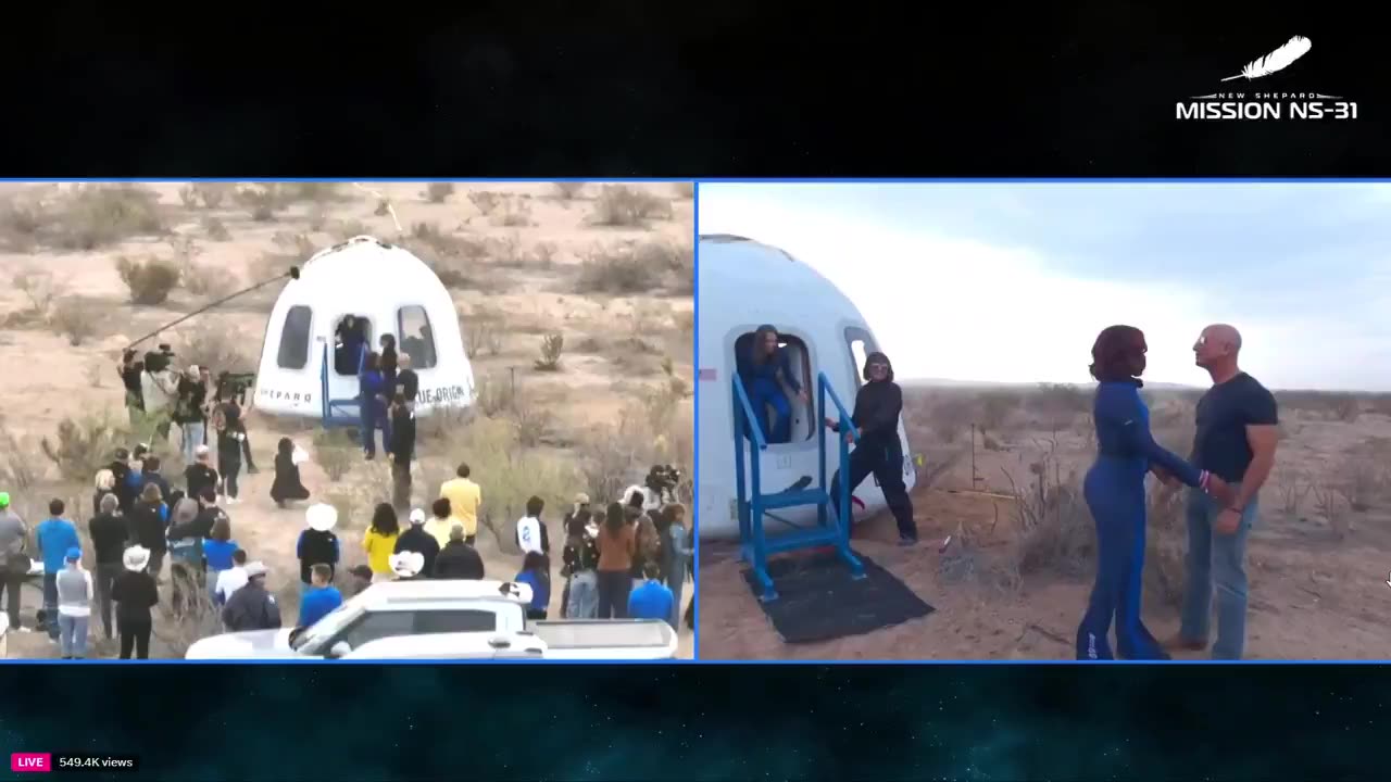 A bunch of botoxed duck lipped millionaires / billionaires playing astronaut for 10 minutes.