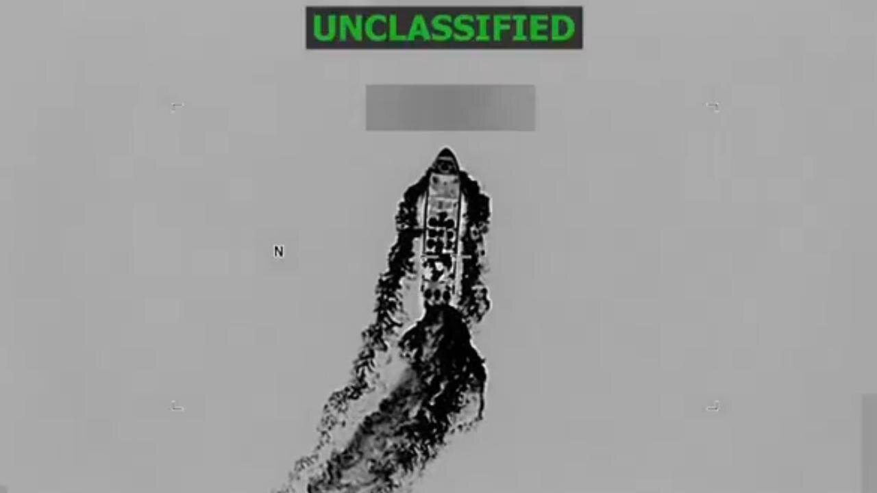 💥Secretary of War Hegseth releases footage of another “lethal kinetic strike” on a vessel- involved in “illicit narcotics smuggling” in the USSOUTHVOM area of responsibility.