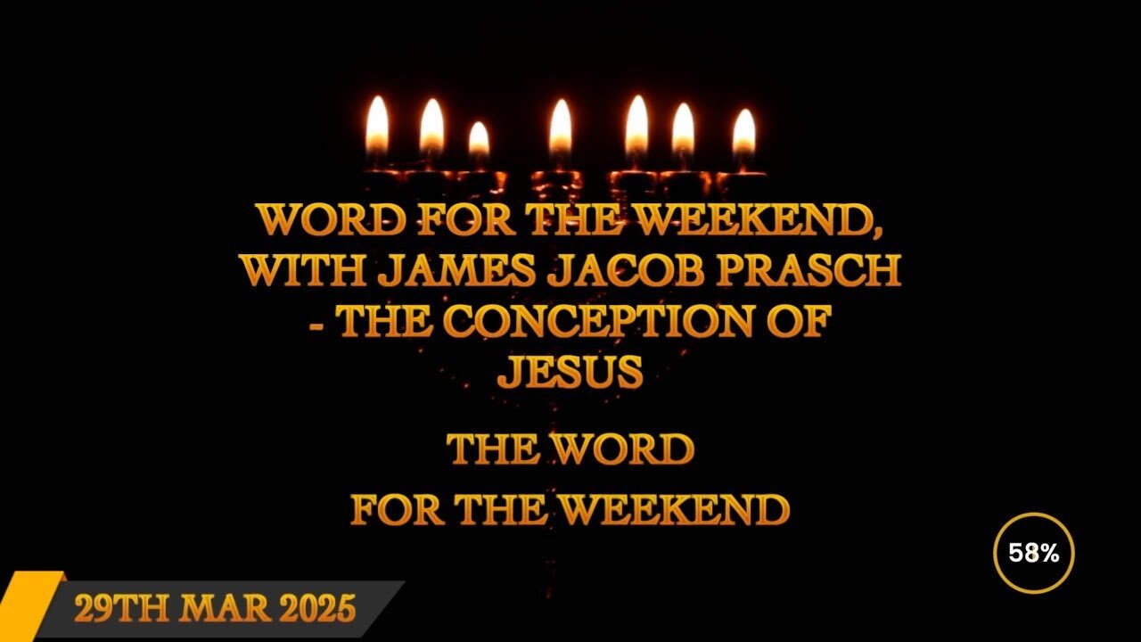 Word for the Weekend - The Conception of Jesus, What Really Happened?