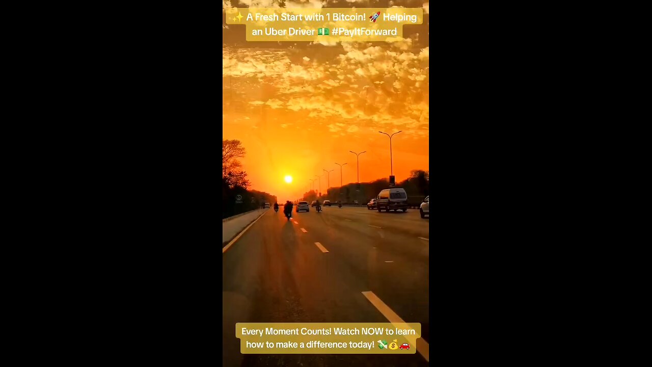 🚗✨ Pay it forward: 1 Bitcoin for a fresh start! 💪 #UberDriver