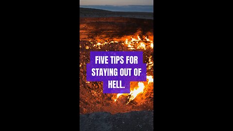 FIVE TIPS TO STAY OUT OF HELL #truth #jesus #mary #joseph #ihs #christ #church #bible #christian