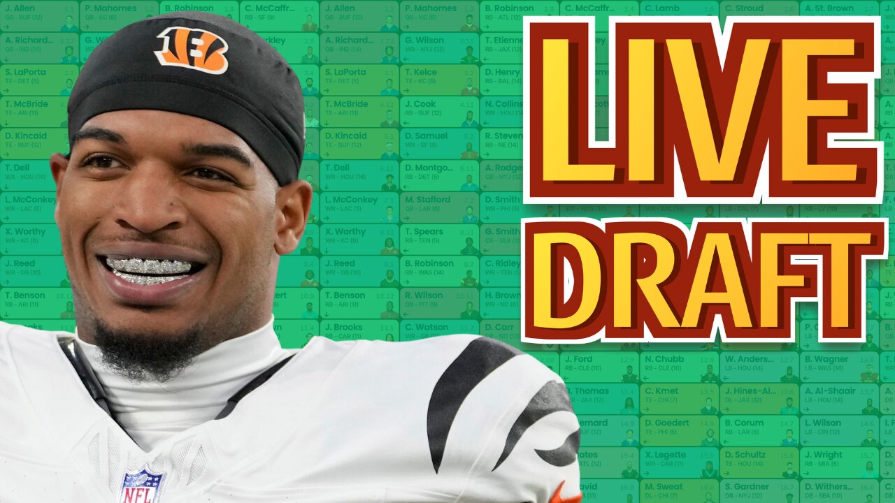 Crush the Competition: LIVE Fantasy Football Draft Like a PRO!