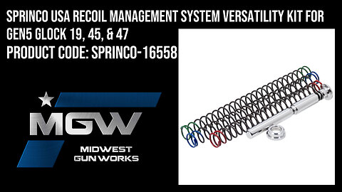 Sprinco USA Recoil Management System Versatility Kit For Gen5 Glock 19, 45, & 47 - SPRINCO-16558