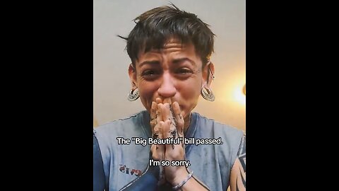 Liberal Films Herself Crying Over The One Big Beautiful Bill Passing