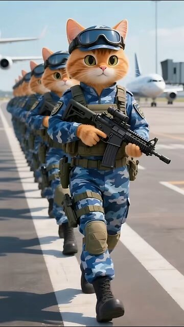 Army 🪖 cat 😺 funny video | What is video