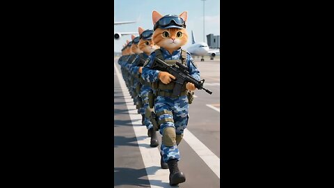 Army 🪖 cat 😺 funny video | What is video