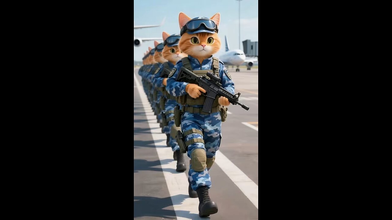 Army 🪖 cat 😺 funny video | What is video