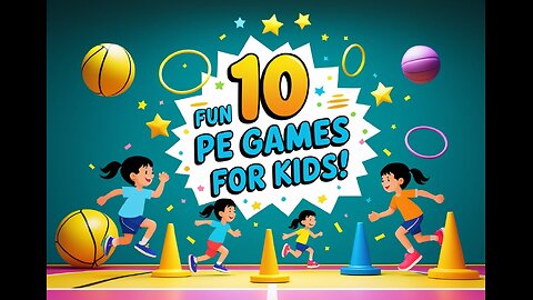 10 Recreational Games (10 Fun & Easy Games for Kids) Physical Education Games PE Class Games