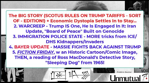 Liberty Conspiracy LIVE 2-20-26 Tariff Ruling, IRAN, Bayer, FICTION FRIDAY!