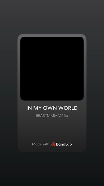 IN MY OWN WORLD (Official Audio)