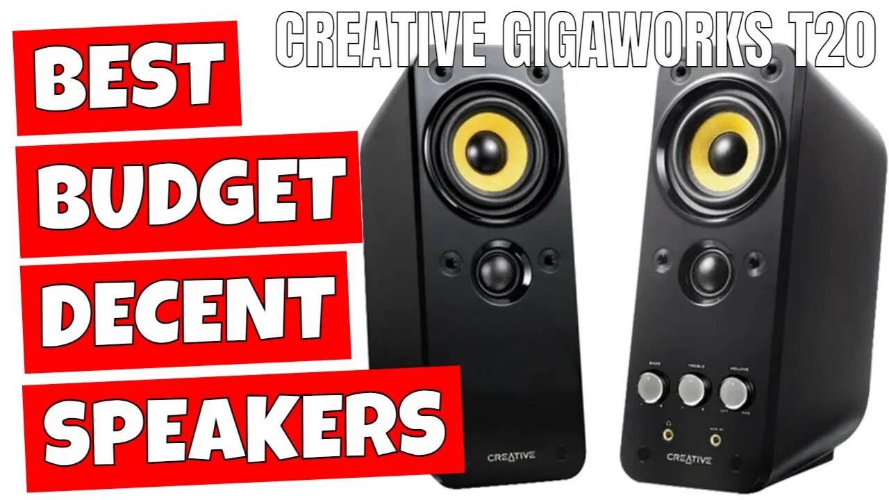 BEST Value Budget Desktop Speakers Creative Gigaworks T20 MK1 Sound Test
