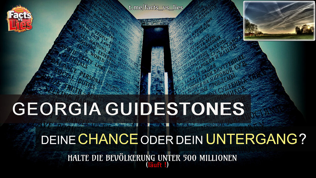 Unvergessene Georgia Guidestones – Countdown zum Great Reset?