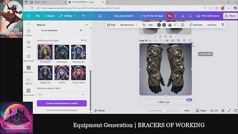 BRACERS OF WORKING | Equipment for Never Surrender
