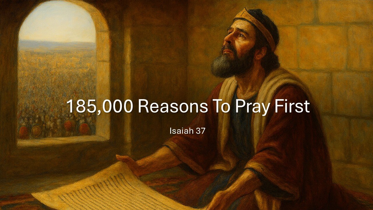 November 9, 2025 - "185,000 Reasons To Pray First" (Isaiah 37)