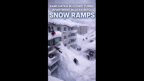 🚨 KAMCHATKA BLIZZARD TURNS APARTMENT BLOCKS INTO SNOW RAMPS