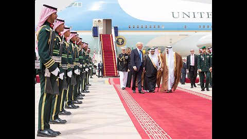 LIVE: Trump greeted by Saudi crown prince.