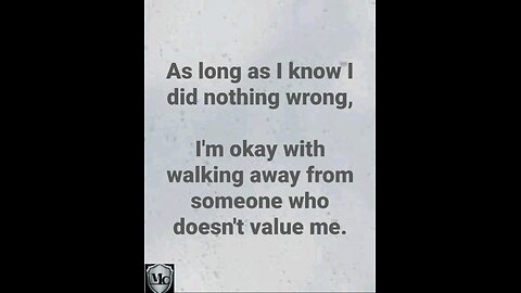 Just walk away