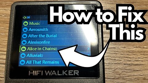 How to fix the little squares on the H2 HiFi Walker